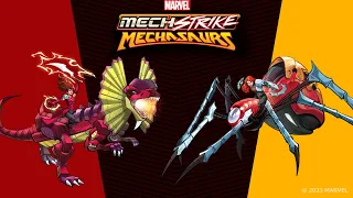 Mechasaur vs. Mechasaur: Black Widow v. Scarlet Witch | Marvel's Avengers Mech Strike: Mechasaurs