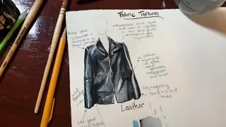 Watercolor Fabric Textures: Leather and Velvet Demo