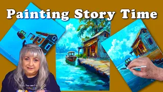 Acrylic Story Time & Bait Shop on the Bayou and Selling Your Art