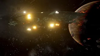 X4 Foundations large Xenon vs Split Space battle