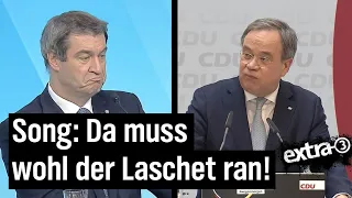 Song zur CDU-Kanzlerfrage: "Müssen wir jetzt den Laschet nehmen?" | extra 3 | NDR