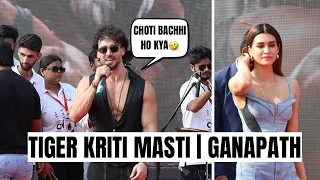 Ganapath Promotion | Tiger Shroff Epic Dialogue | Kriti Dance | Galgotia University