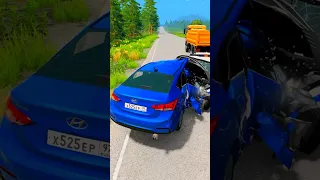 ЧТО БУДЕТ, ЕСЛИ ХЕНДАЙ СОЛЯРИС НЕ УСПЕЕТ ПРОСКОЧИТЬ НА ПЕРЕКРЕСТКЕ в BeamNG Drive