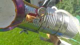 WATER COOLED HOMEMADE SOLAR STIRLING ENGINE WITH GENERATOR