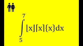 Integrand of the definite integral from 5 to 7 is ⌊x⌋⌈x⌉{x} , not necessary to find antiderivative