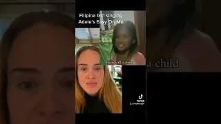 Filipino girl singing Adele's Easy on me