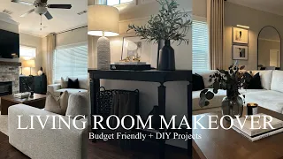 LIVING ROOM MAKEOVER | DECORATE WITH ME + EASY DIY HOME DECOR