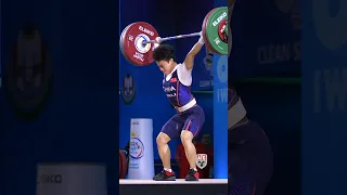 Hou Zhihui (48kg 🇨🇳) 97kg / 214lbs Snatch World Record! 2024 World Cup Thailand #weightlifting