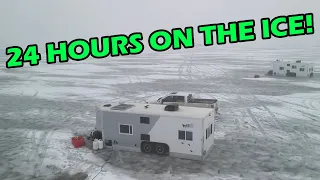 Overnight Ice Fishing in STYLE! | Lake Winnipeg