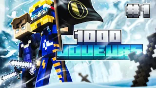 1000 JOUEURS créent une civilisation sur Minecraft - Début de l'aventure ! #1