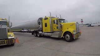 ( Vlog # 227 ) Landstar  Hauling The 56 Meter Windmill Blades.