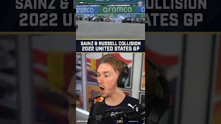 Carlos Sainz & George Russell Collision Live Reaction - 2022 United States Grand Prix