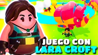 JUEGO CON LARA CROFT EN FALL GUYS 🎮