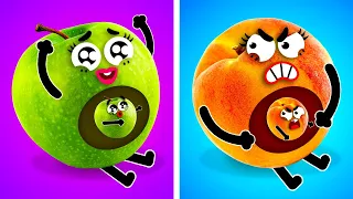 Good Pregnant VS Bad Pregnant | Funny Situations Of Cute Vegetables by Doodland