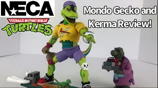 NECA Cartoon TMNT Ultimate Mondo Gecko and Kerma Review!