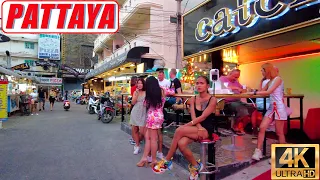 [4K] Pattaya Walk, Beach Road, Soi 6, Soi 8, Soi Buakhao, Soi Chaiyapoon, LK Metro