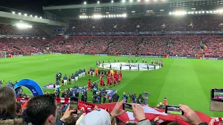 YNWA and Champions League Anthem