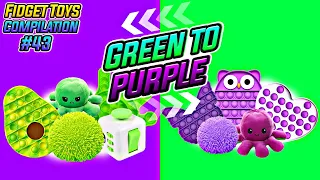 GREEN TO PURPLE 💚💜 Fidget toys tiktok compilation #43 Verde pra Roxo