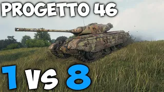 Progetto M35 mod 46 - 1 vs 8 - 12 Kills - 6,3K Damage - World of Tanks