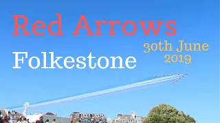 Red Arrows Full UK Display at Folkestone 2019 with comms