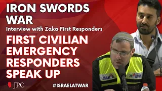 Press Conference with ZAKA Search & Rescue Volunteers, first in the field after Hamas 10/7 Attacks