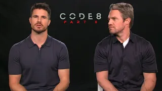 Robbie Amell and Stephen Amell interview: "Code 8: Part II"