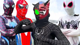 TEAM SPIDER GIRL vs BAD GUY TEAM  |  How To Rescue VENOM - HERO SUPER ? ( Live Action )