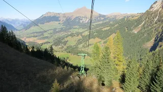 Alp Feissenberg Bergfahrt - Lauenen bei Gstaad - private Seilbahn - private cablecar Switzerland