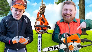 AUS FÜR HUSQVARNA? PRAXIS TEST gegen STIHL, MAKITA & CHINA! | WERKZEUG NEWS 198