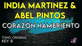 India Martinez & Abel Pintos - Corazón Hambriento - Karaoke Instrumental