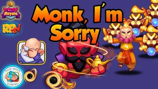 DEAR MONK, I'M SORRY TO USE GENIE AGAINST YOU ~ Rush Royale