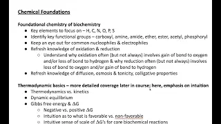 Things to focus on in biochemistry (my recommendations at least)