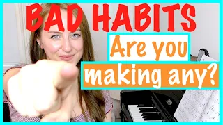 Bad habits beginner piano players make - STOP DOING THESE!