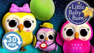 [ 30 MIN LOOPED ] A Wise Old Owl | Nursery Rhymes for Babies | Learn with Little Baby Bum