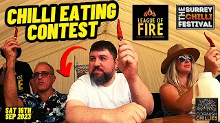 CHILI EATING CONTEST 🌶 Spicy Pepper Eating Extravaganza! SURREY CHILLI FESTIVAL Day 1 - Sept 2023