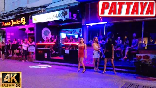 [4K] Pattaya Walk, Beach Road, Soi 13/2, Tree Town, Soi Buakhao, Soi Honey, Action Street, Soi Diana