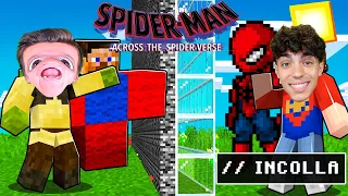 HO BARATO CON IL COMANDO //INCOLLA nella BUILD BATTLE di SPIDERMAN Across the Spider-Verse MINECRAFT