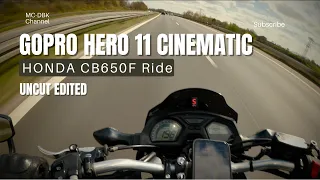 [uncut] POV Motorcycle Ride 4K Country Side Ride in Denmark GoPro 11 Motorcycle POV Honda CB650F