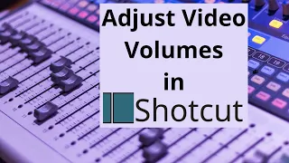 How to Adjust Audio in Shotcut & Why Audio Levels are Important!