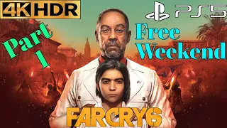 Far Cry 6 Free Weekend PS5 4K 60FPS HDR Gameplay Walkthrough Part 1 Intro (FULL GAME) No Commentary