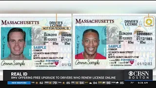 RMV Offering Free Upgrade To Drivers Who Renew License Online