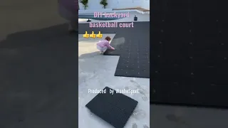 How to install a basketball court? DIY basketball courts?