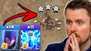 BLITZ ZAUBER mit MASS HEXEN SUPER STARK im Clan Krieg in Clash of Clans