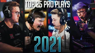 TOP 25 CS:GO PRO PLAYS OF 2021! (THE BEST FRAG HIGHLIGHTS OF THE YEAR)