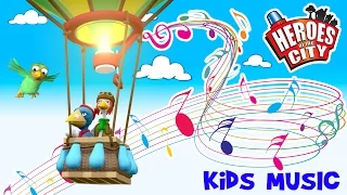 Kids Songs |The Hot Air Balloon Song - Heroes of the City | ♫ | Car Cartoons | Car Cartoons
