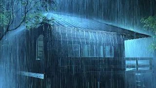 Let Insomnia Become the Past with Heavy Rainstorm & Ferocious Thunder Threaten on Tin Roof at Night
