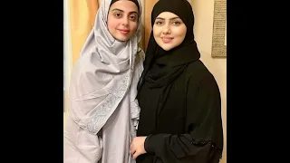 #YashmaGill meets Sana Khan and Mufti Anas during her Umrah visit ❤