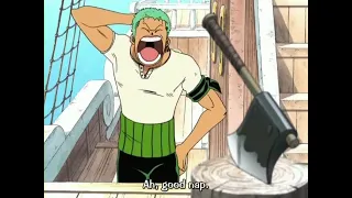 when zoro almost chops luffy's finger [amv] #onepiece #funny