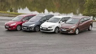 Hyundai i30, Ford Focus, Renault Mégane, Peugeot 308 — Kompakte Diesel-Kombis im Test