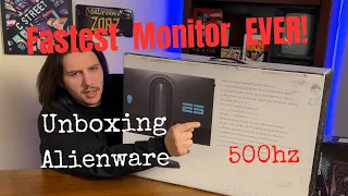 Fastest Monitor Ever! Alienware 500hz AW2524H Unboxing & First Impressions